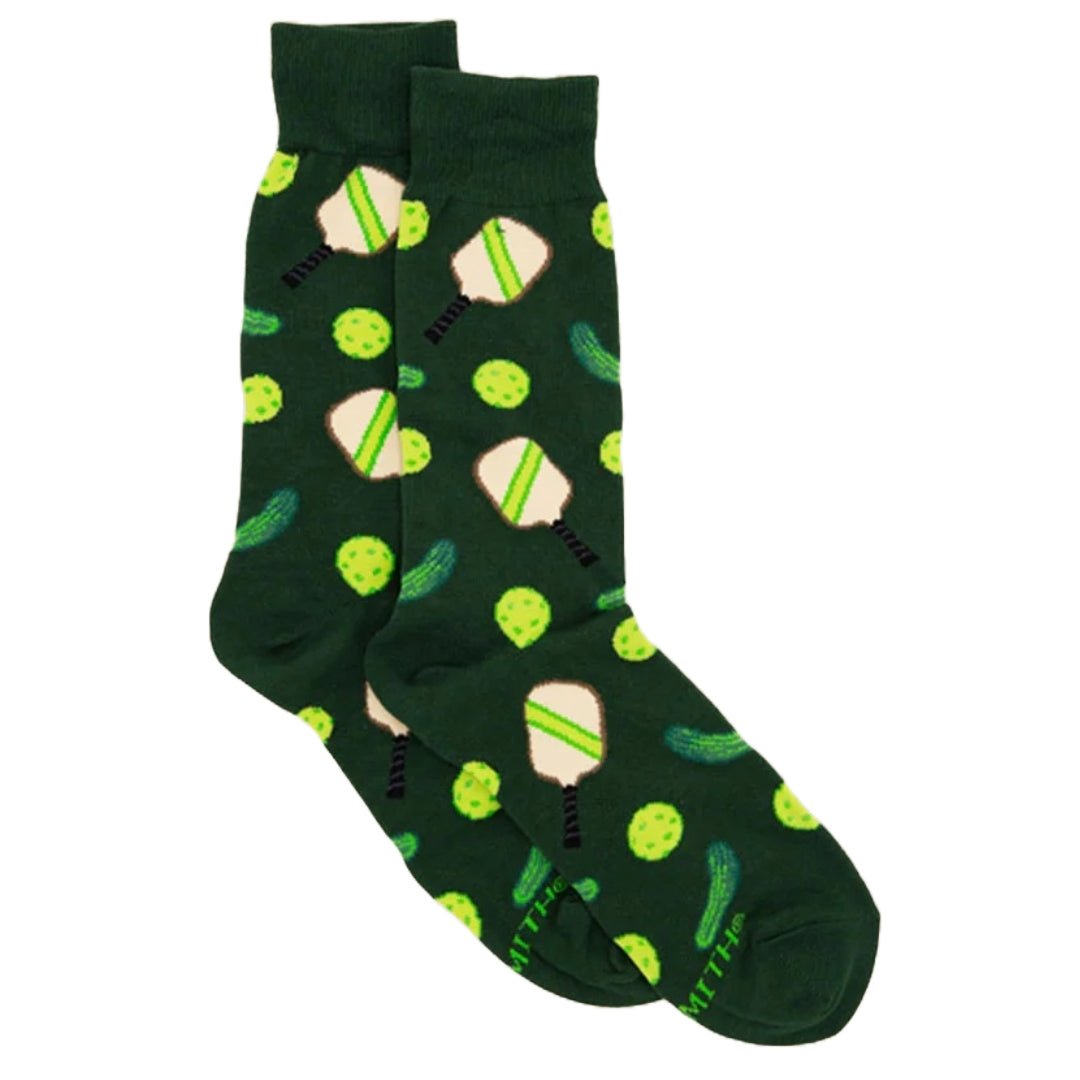 Pickleball Crew Socks (Adult Large - Men's Shoe Sizes 8-12), MNC2733-ManPickSmith