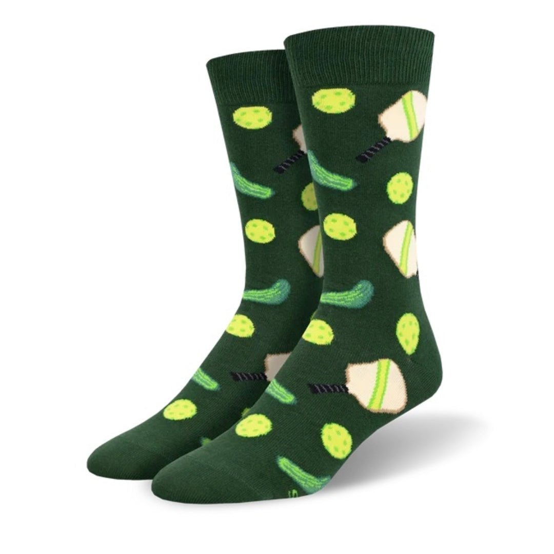 Pickleball Crew Socks (Adult Large - Men's Shoe Sizes 8-12), MNC2733-ManPickSmith