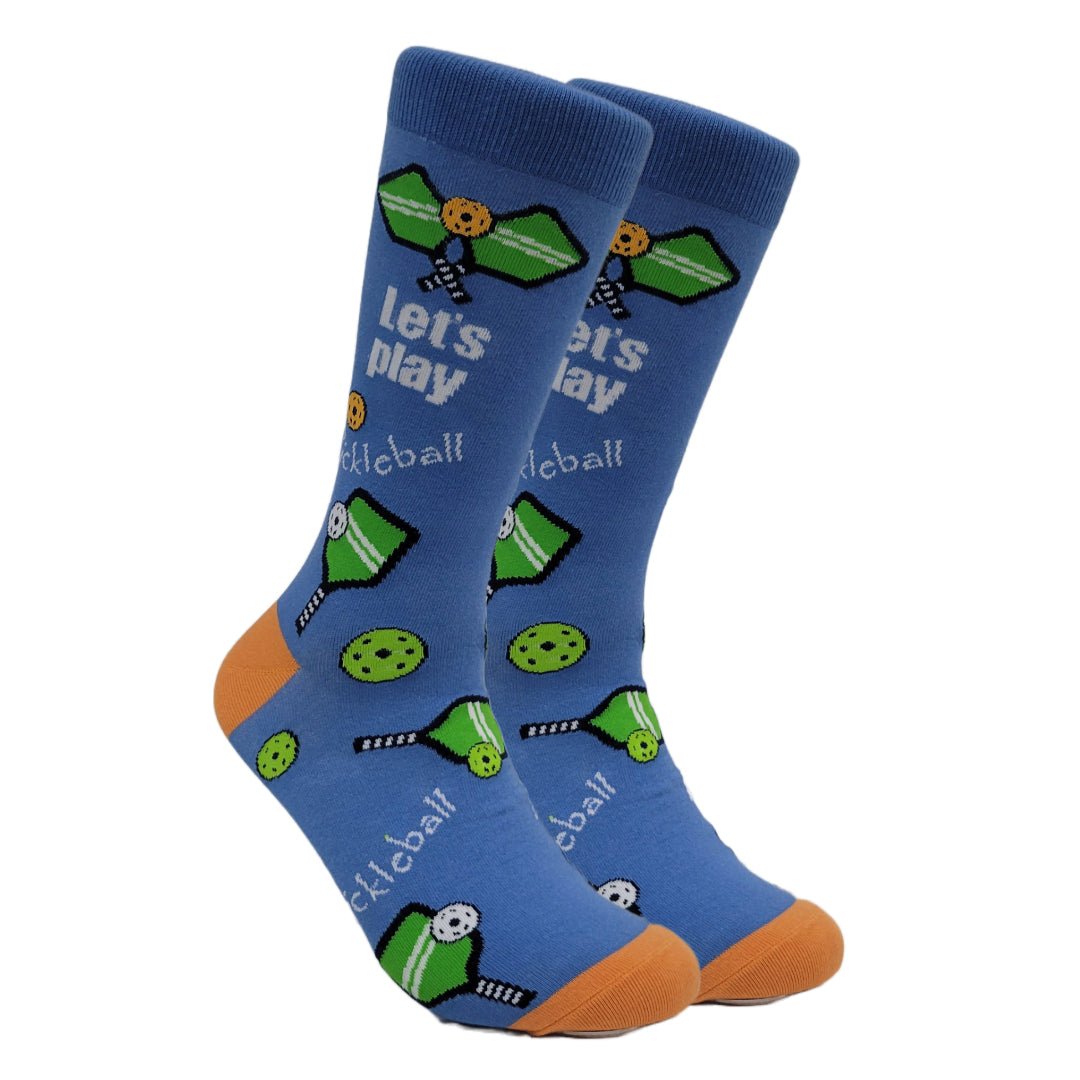 Pickleball Crew Socks (Adult Large - Men's Shoe Sizes 8-12), Pickle-NV141