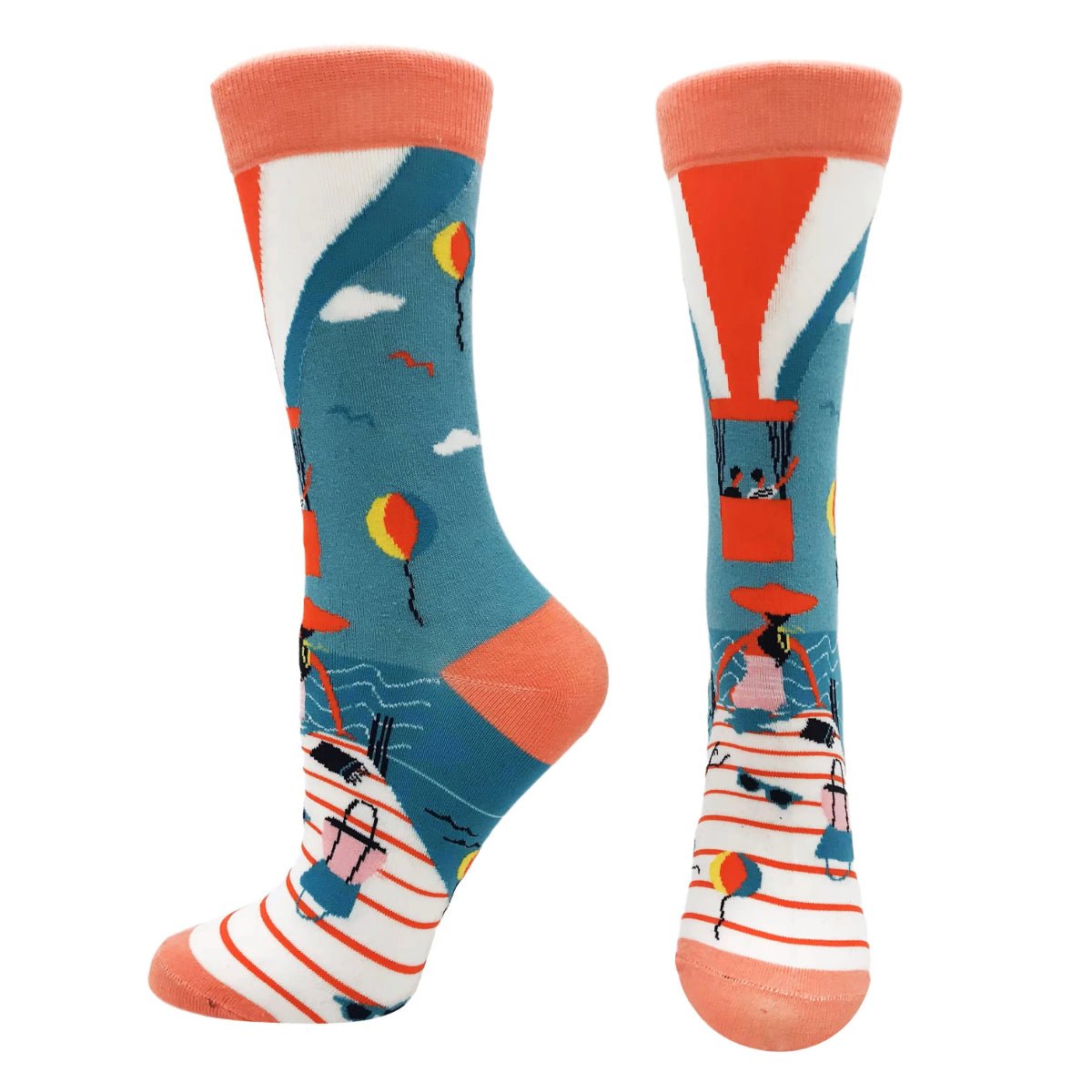 Pier Party Socks from the Sock Panda (Adult Medium), PierPartyMd