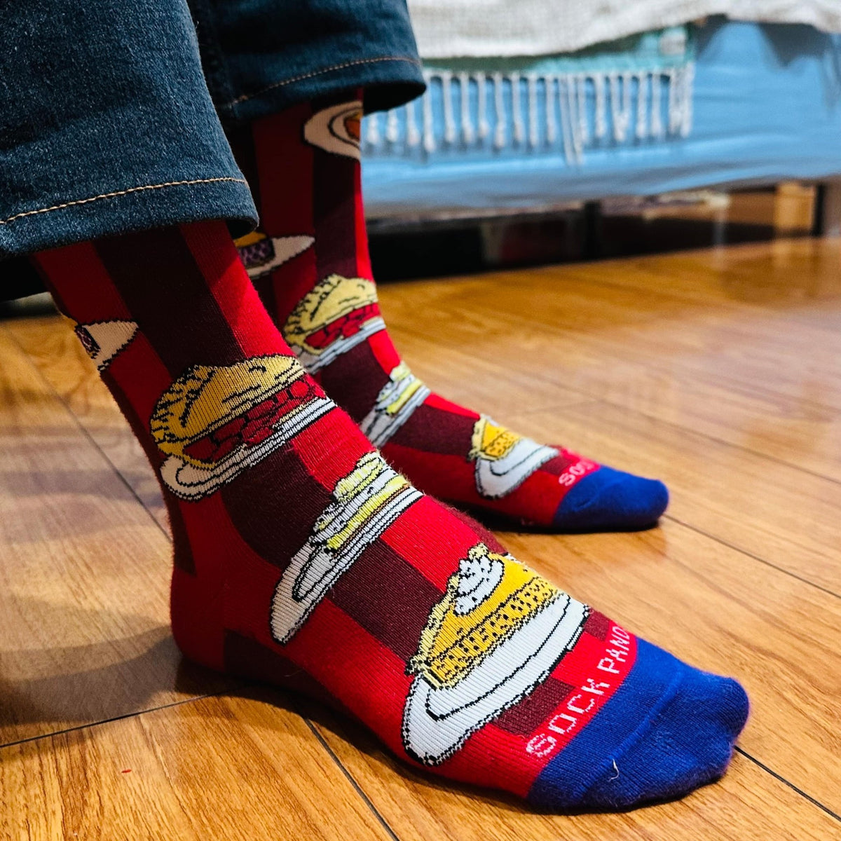 Pies for Dessert Socks from the Sock Panda (Adult Medium - Women's Shoe Sizes 5-10), PieDessertMd