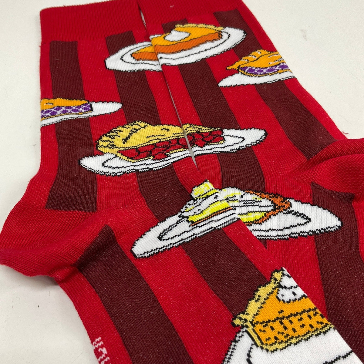 Pies for Dessert Socks from the Sock Panda (Adult Medium - Women's Shoe Sizes 5-10), PieDessertMd