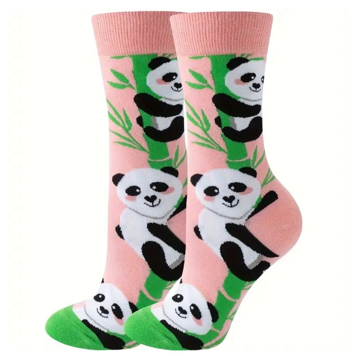 Pink Bamboo Panda Socks from the Sock Panda (Adult Medium - Women's Shoe Sizes 5-10), PinkPandaMd