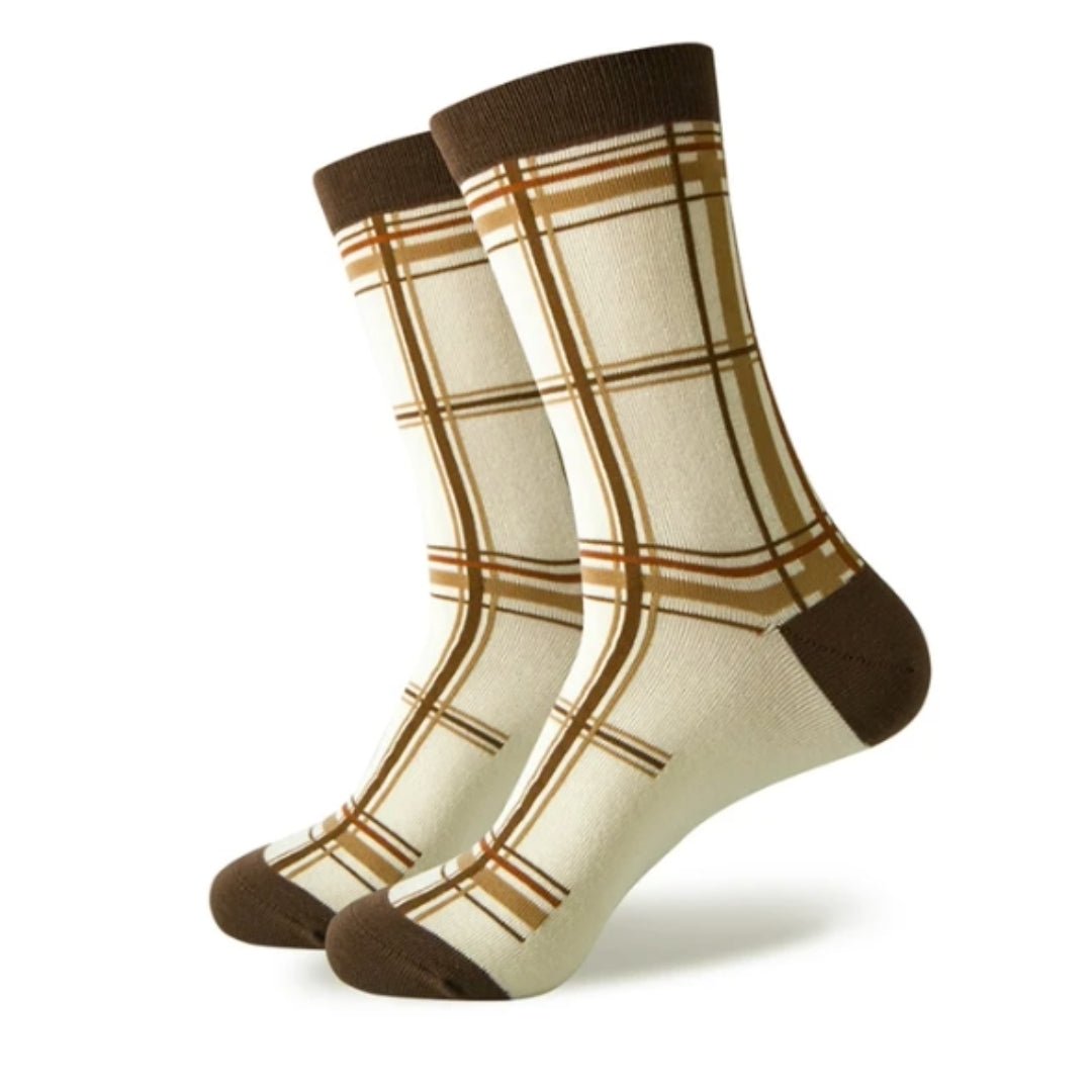 Plaid Tartan Patterned Socks from the Sock Panda (Adult Large - Men's Shoe Sizes 8 - 12)