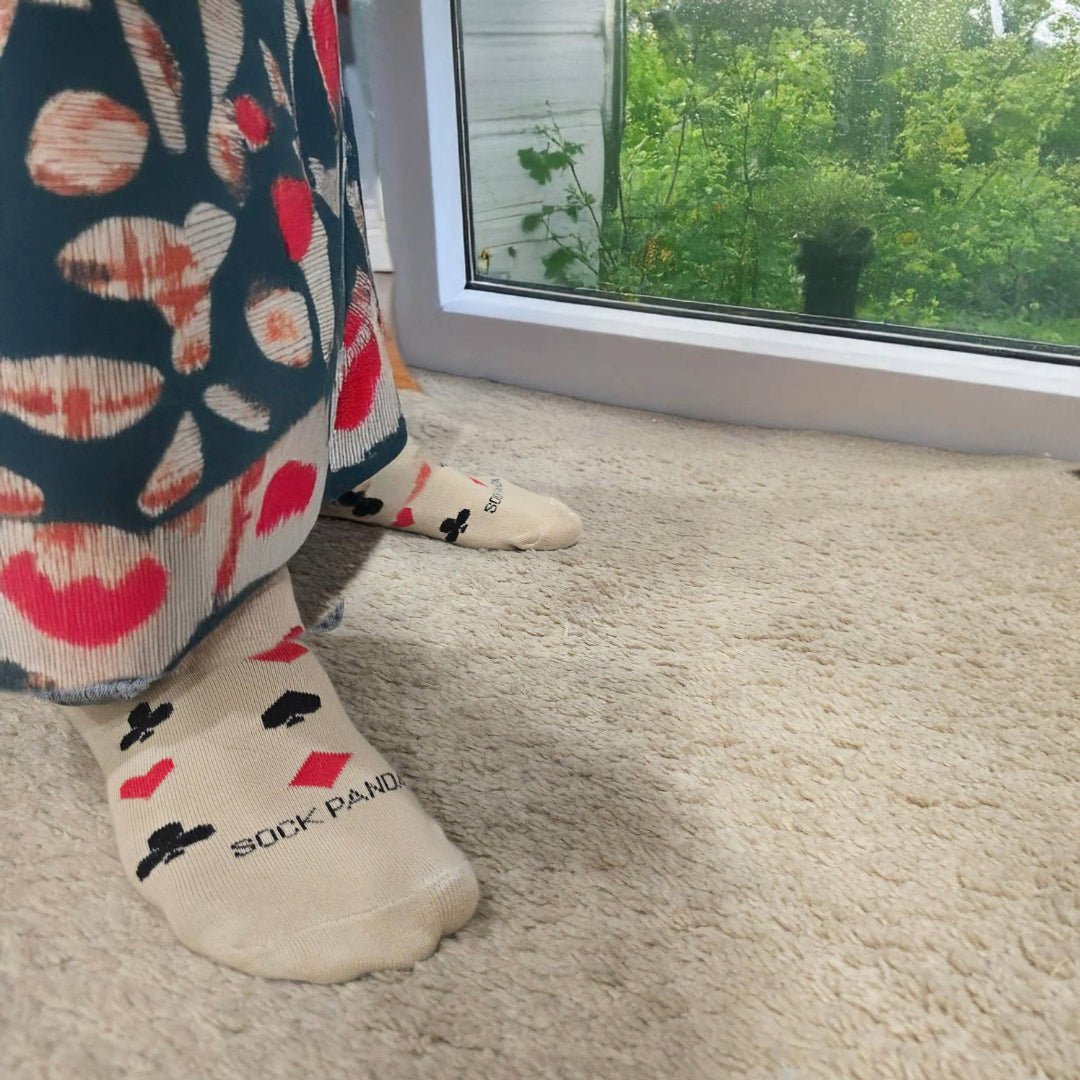 Playing Card Suit Socks from the Sock Panda (Adult Medium), CardSuitsMd