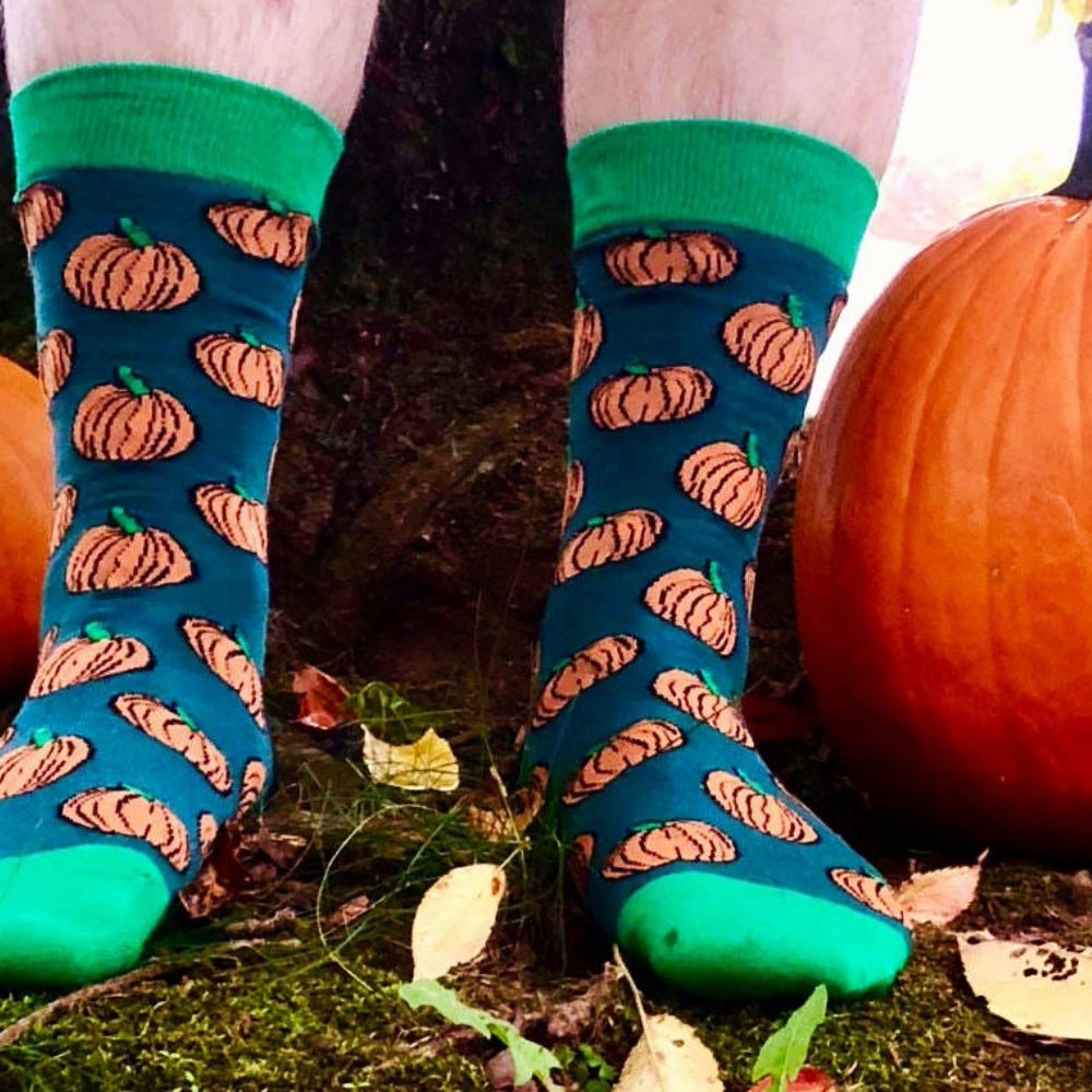 Pumpkin Patterned Socks, PumpkinManMd
