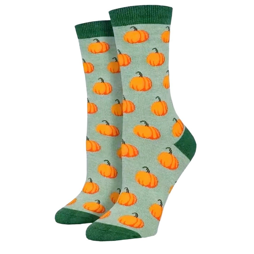 Pumpkin Patterned Socks, PumpkinManMd