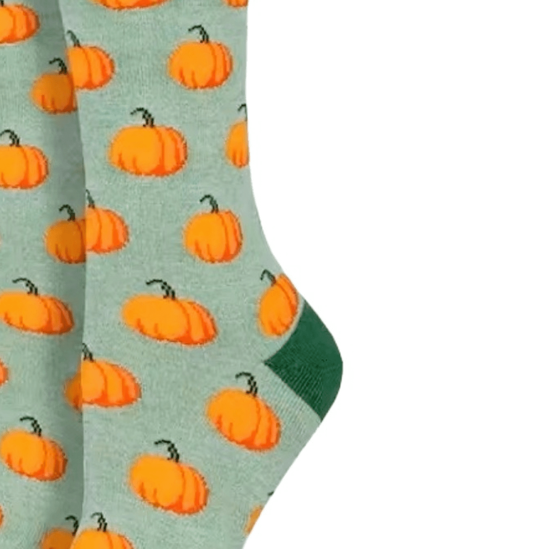 Pumpkin Patterned Socks, PumpkinManMd
