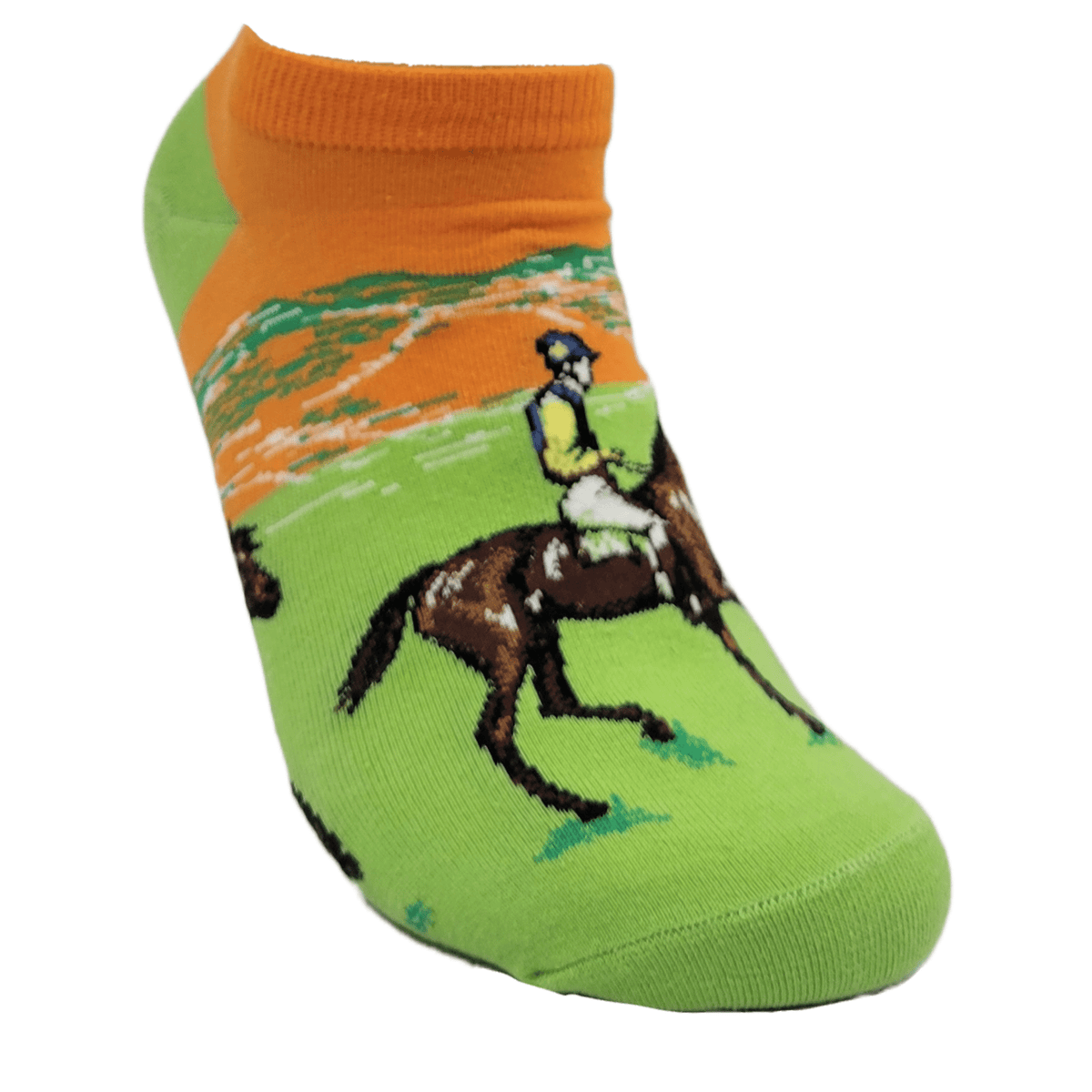 Race Horse Degas Famous Art Ankle Socks, RaceHorseAnkMd