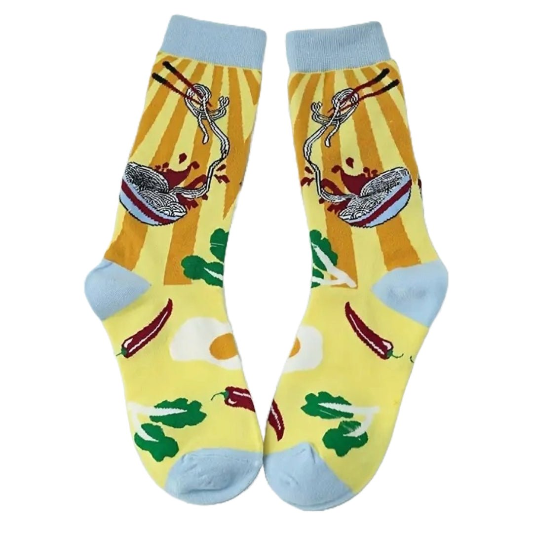 Ramen Socks from the Sock Panda (Adult Medium - Women's Shoe Sizes 5-10), RamenNoodleMd