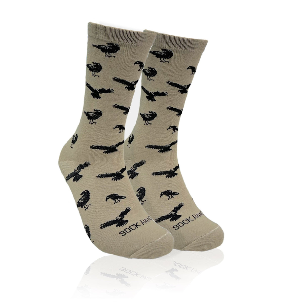 Raven Pattern Socks from the Sock Panda (Adult Medium - Women's Shoe Sizes 5-10), RavenCrowMd