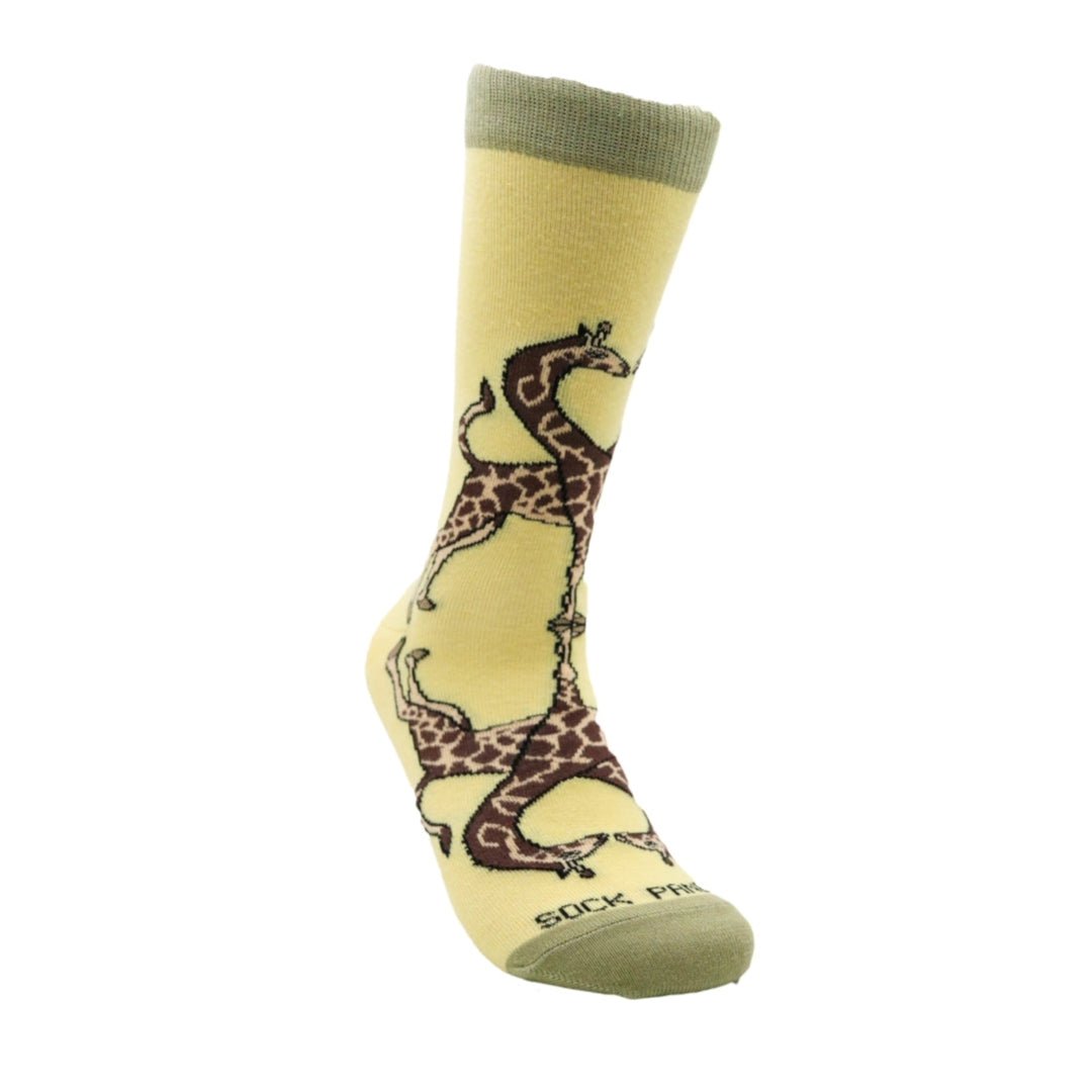 Reflective Kissing Giraffes Socks - So in Love (Adult Medium), Love Giraffes