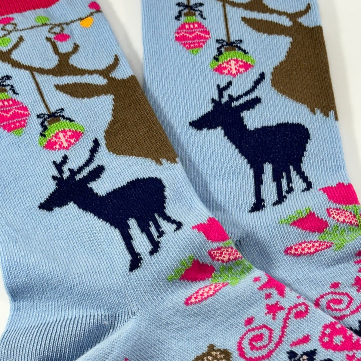 Reindeer Socks from the Sock Panda (Adult Medium), Reindeer Woman