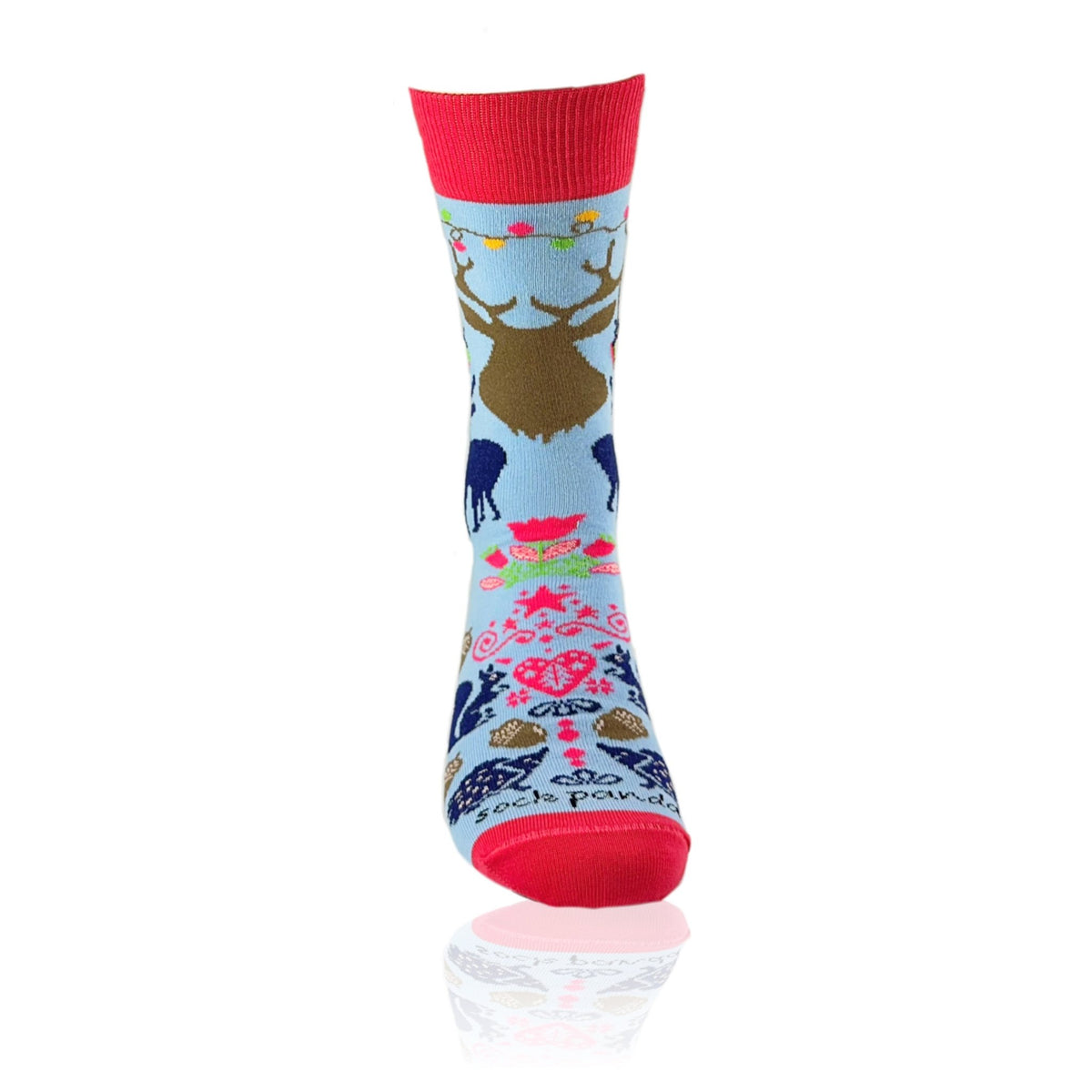 Reindeer Socks from the Sock Panda (Adult Medium), Reindeer Woman