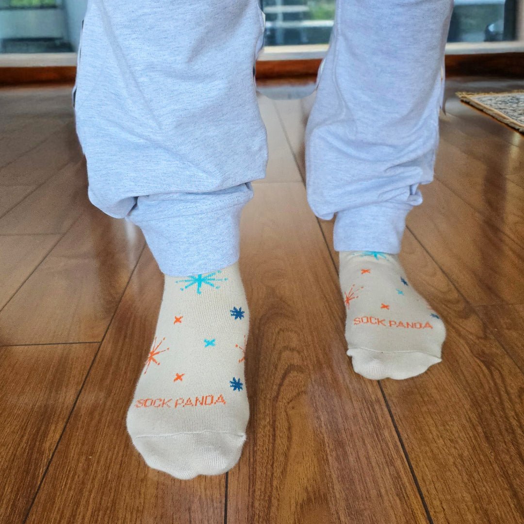 Retro Star Pattern Socks from the Sock Panda (Adult Medium), RetroStarMd