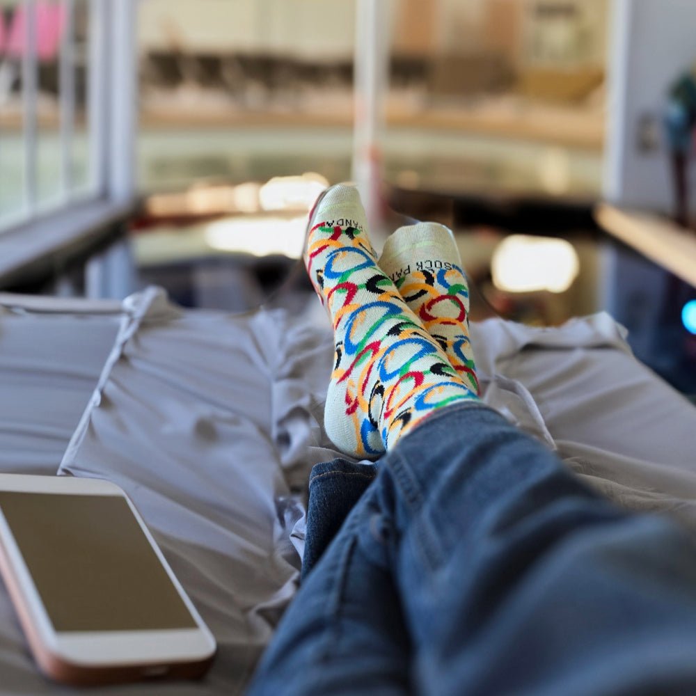 Ring Pattern Socks from the Sock Panda (Adult Small - Shoe Sizes 2-5), TweenRingsSM