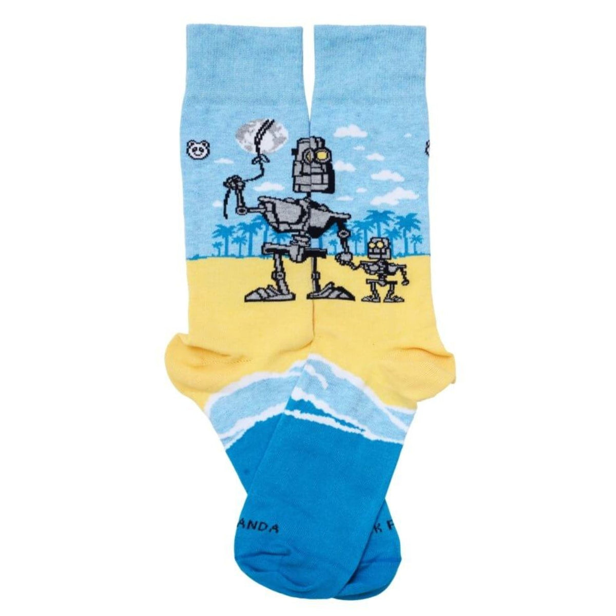 Robot Family Socks from the Sock Panda (Adult Large), Robot family