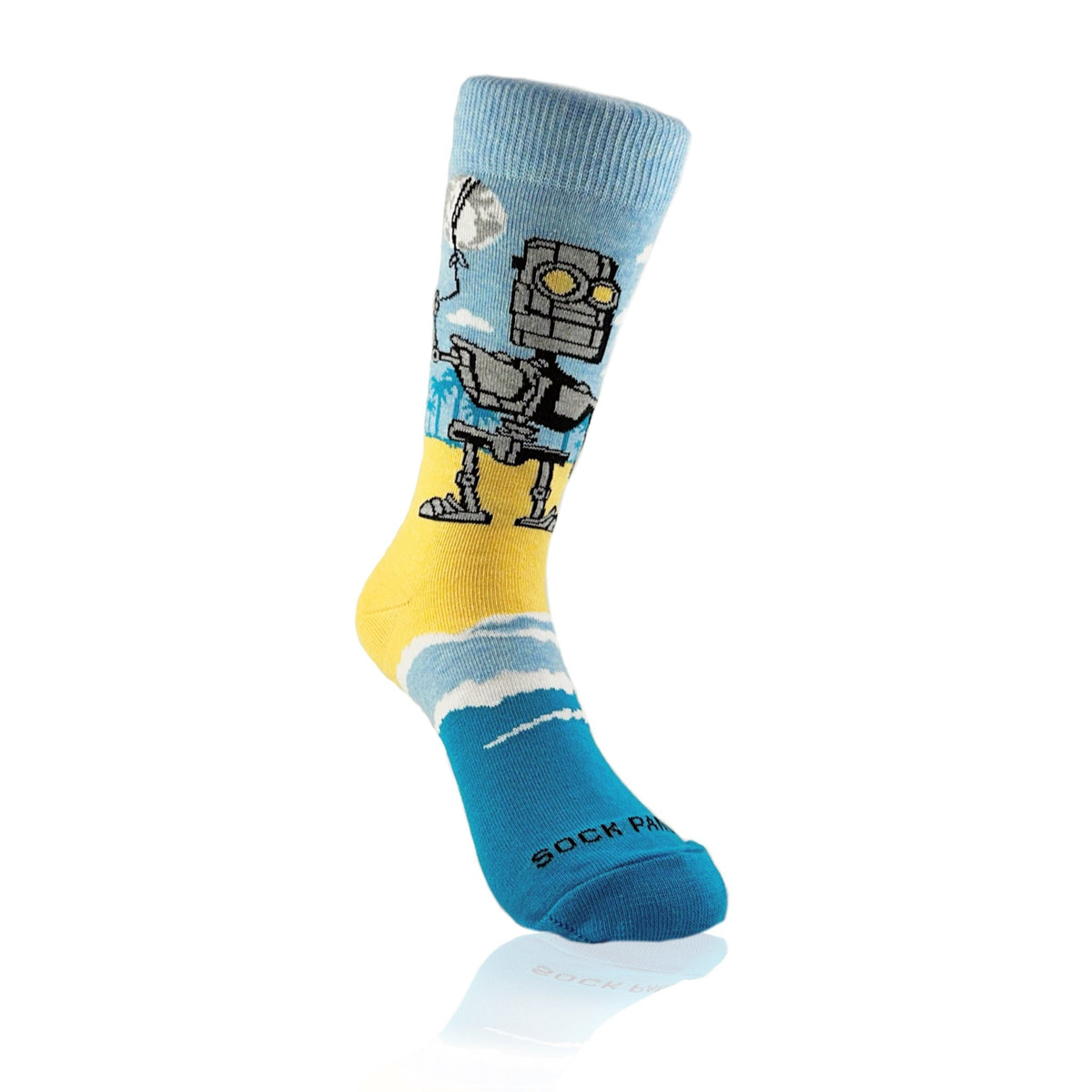 Robot Family Socks from the Sock Panda (Adult Small), RobotFamilyTween