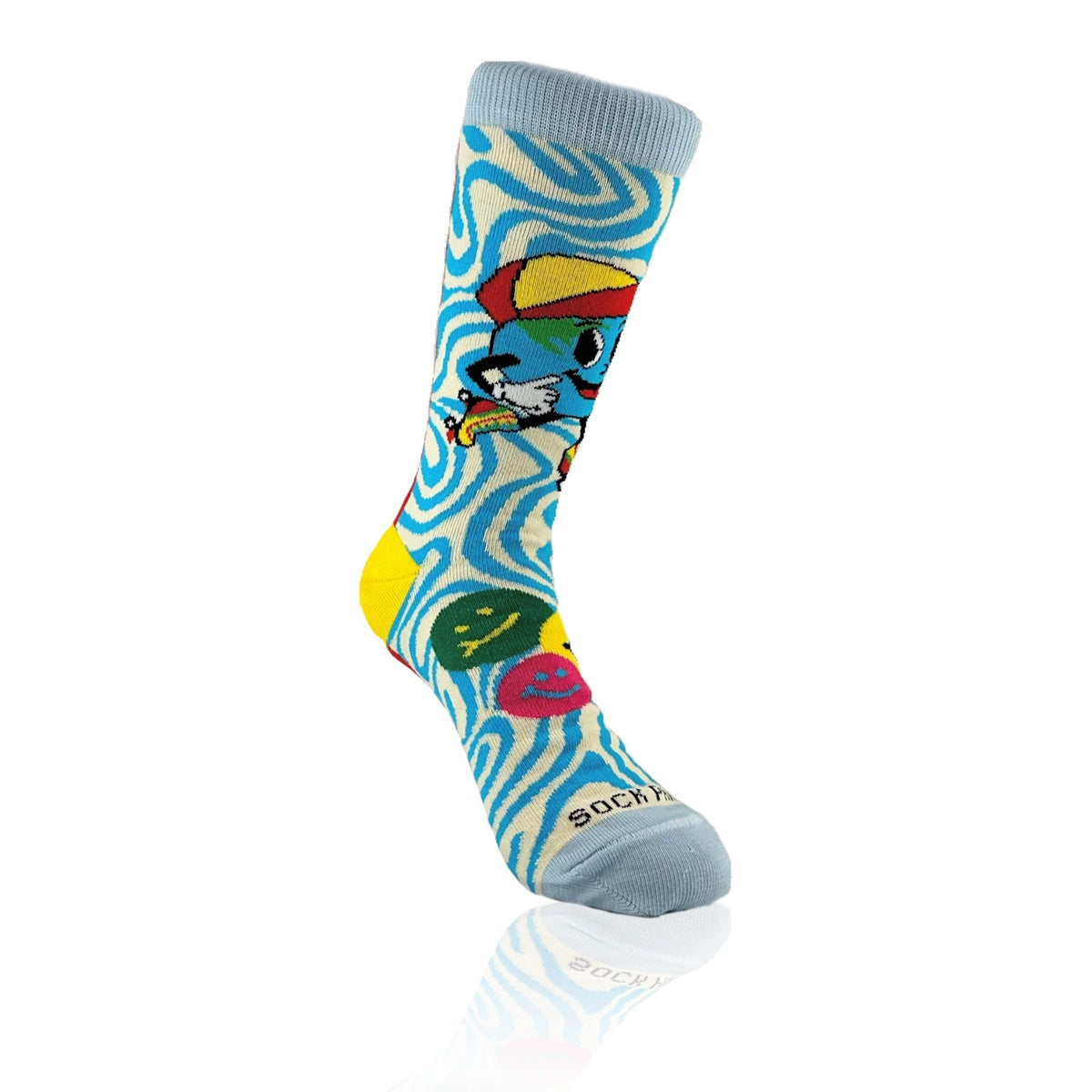 Roller Skate Earth Socks from the Sock Panda (Adult Small), RollerEarthSm