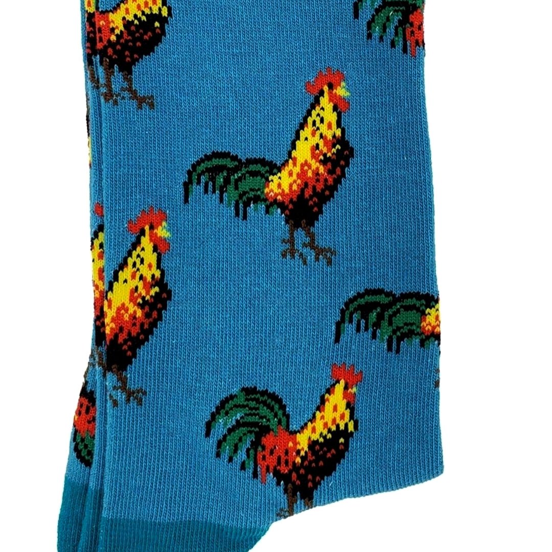 Rooster Pattern Socks from the Sock Panda, RoosterLg