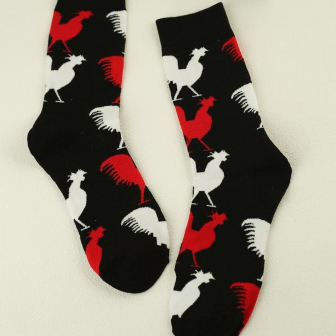 Rooster Pattern Socks from the Sock Panda (Adult Medium - Women's Shoe Sizes 5-10), RoosterMd