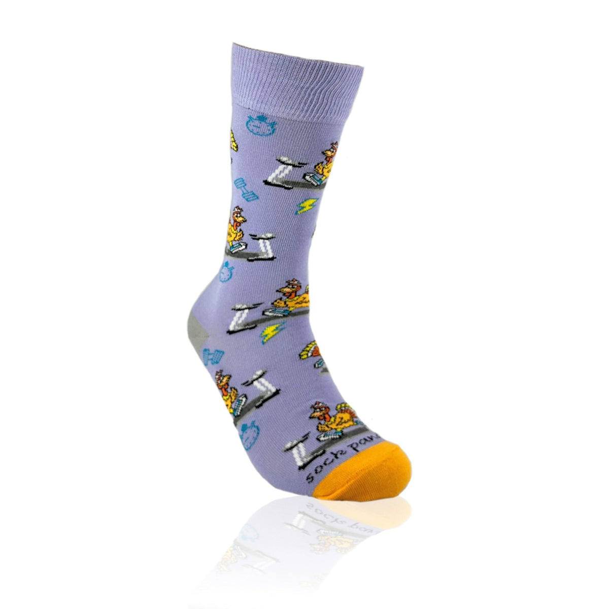 Running Turkey Socks from the Sock Panda (Adult Medium) - Turkey Trot, RunningTurkeyMd