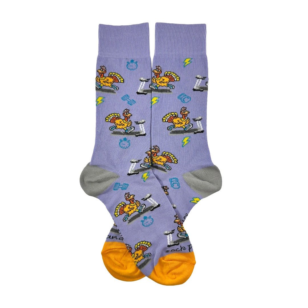 Running Turkey Socks from the Sock Panda (Adult Medium) - Turkey Trot, RunningTurkeyMd
