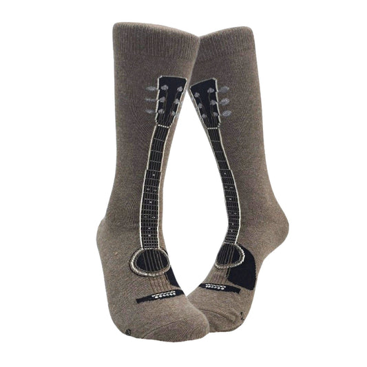 Six String Guitar Crew Socks from the Sock Panda (Adult Large)