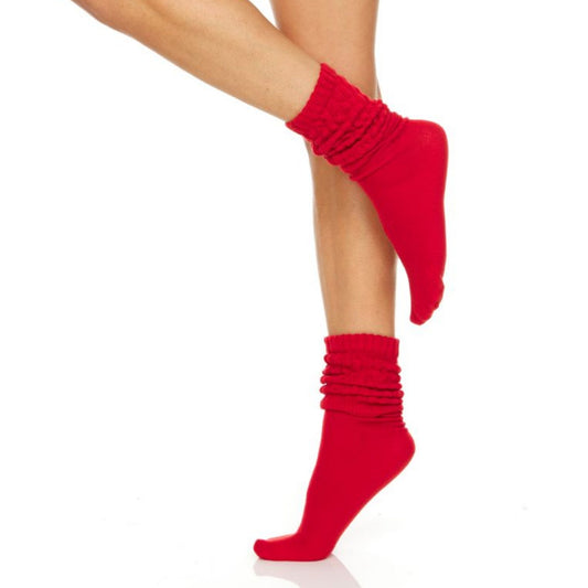 Red Slouch Socks from the Sock Panda