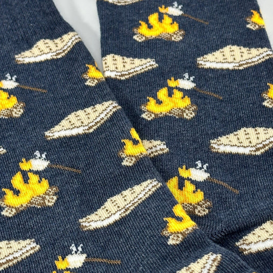 Smores Socks from the Sock Panda (Adult Large - Men's Shoe Sizes 8 - 12)