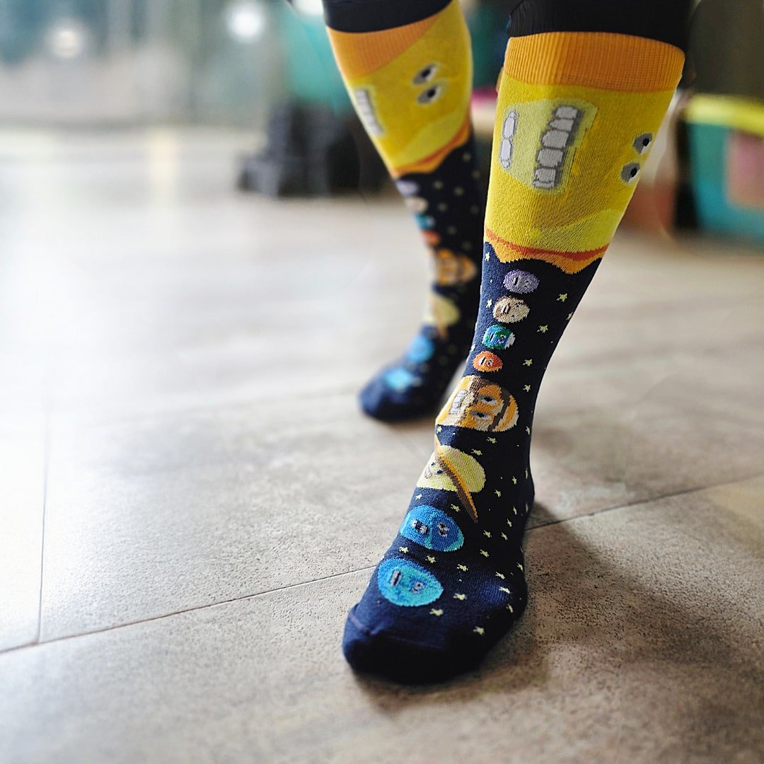 Solar System Planets Socks from the Sock Panda (Adult Large), ThePlanetsLg