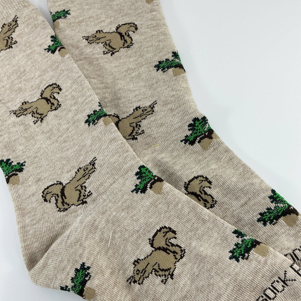 Squirrel with Nut Socks from the Sock Panda (Adult Medium), SquirrelNutMd