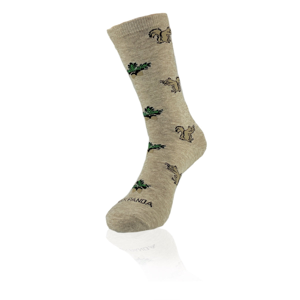 Squirrel with Nut Socks from the Sock Panda (Adult Medium), SquirrelNutMd