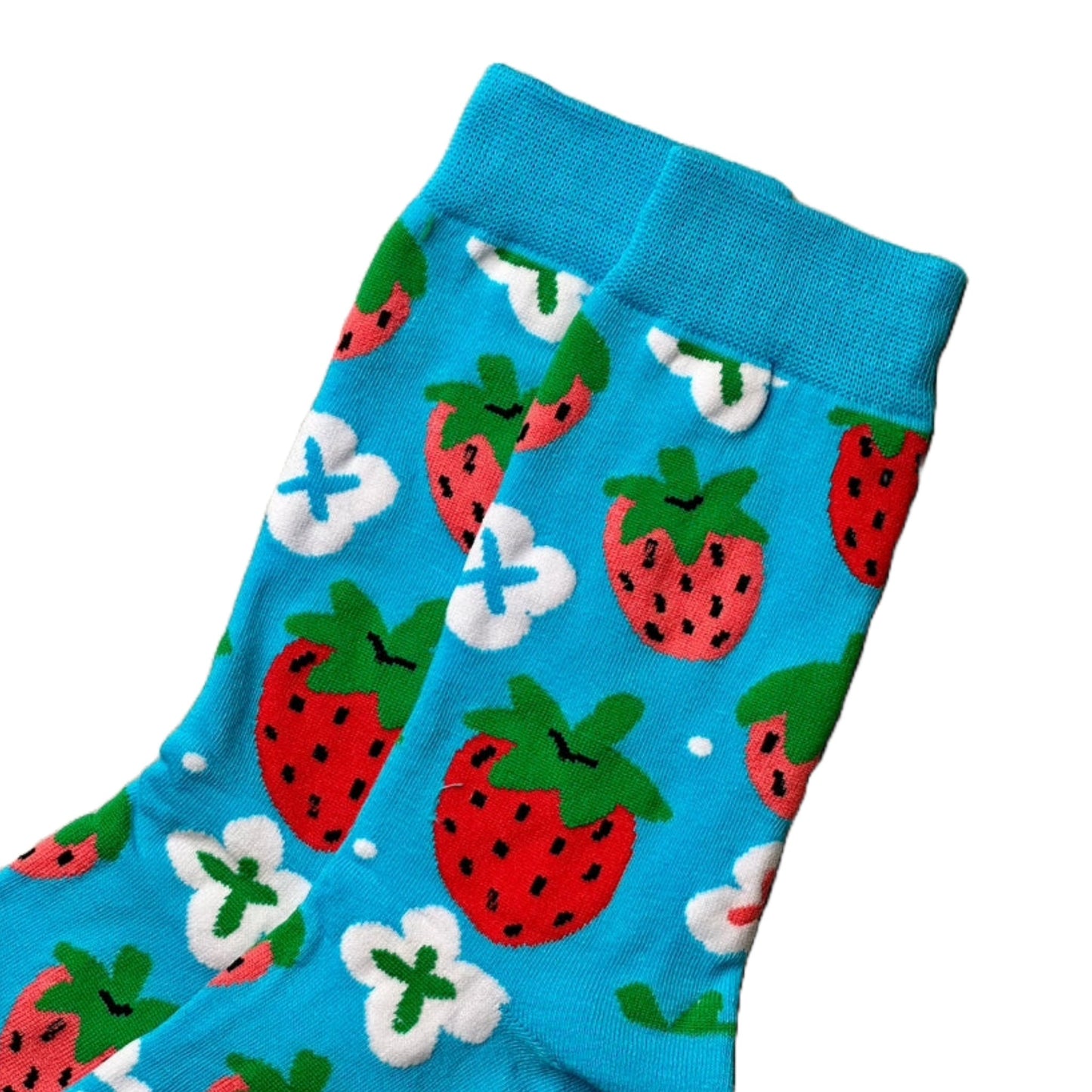 Strawberry Socks from the Sock Panda (Adult Medium - Women's Shoe Sizes 5 - 10)