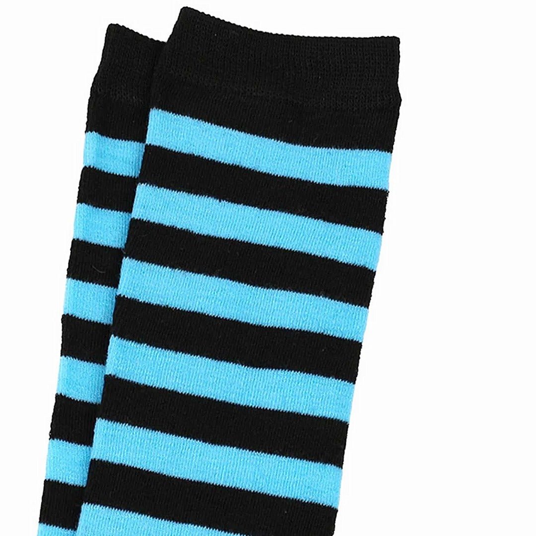 Striped Patterned Tube Socks (Knee High), TubeLBandBlack