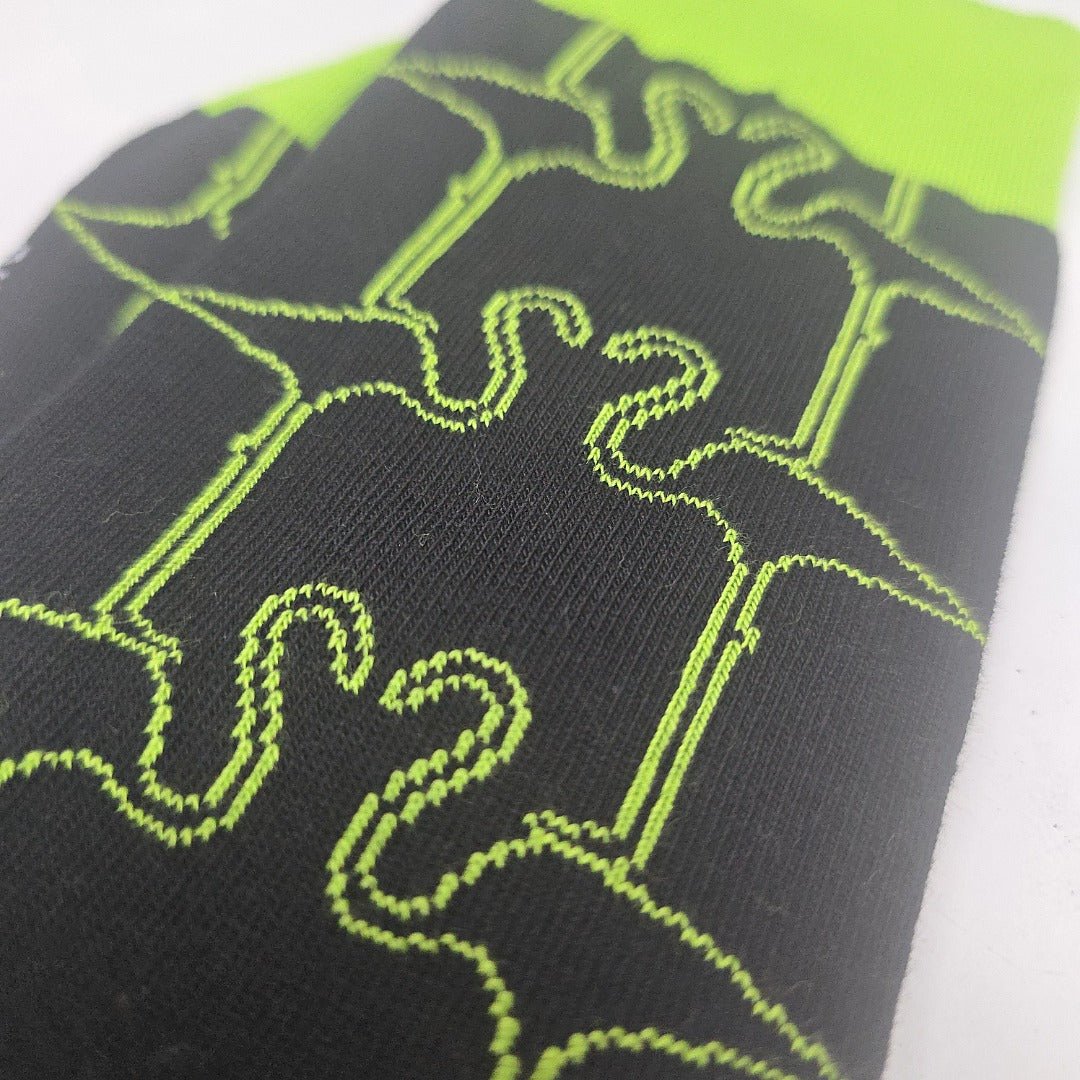 Stylish Flamingo Pattern Socks from the Sock Panda (Adult Large), FlamingoGreen