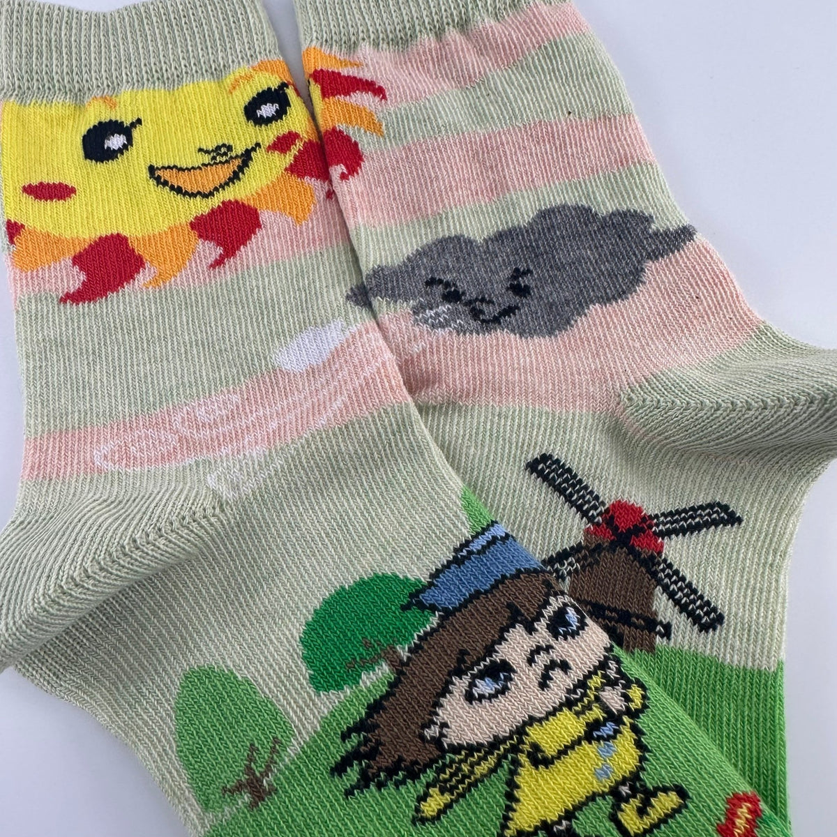 Sun vs. Wind Socks from the Sock Panda (Age 3-7), SunWindPalMd