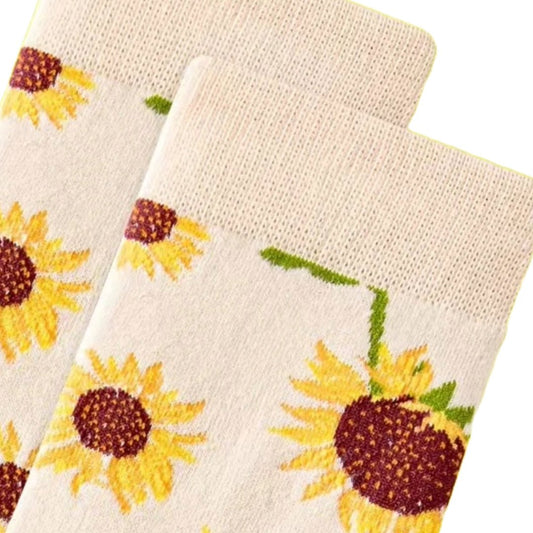 Sunflower Socks from the Sock Panda (Adult Medium - Women's Shoe Sizes 5 - 10)