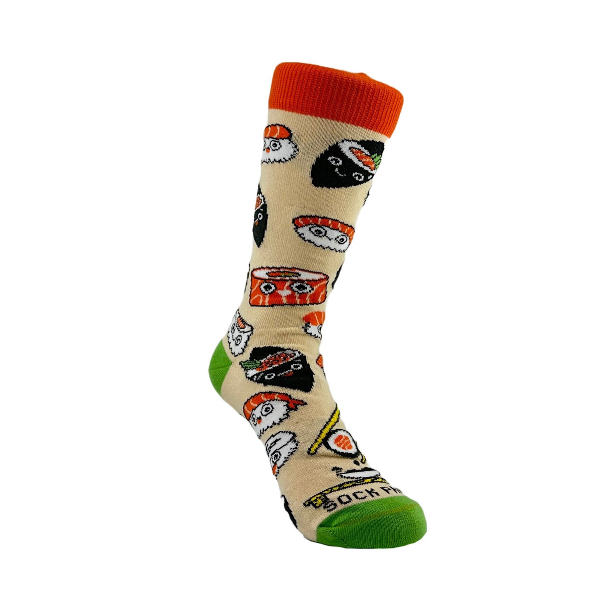 Sushi Socks from the Sock Panda (Adult Small - Shoe Sizes 2-5), SushiTweenSm