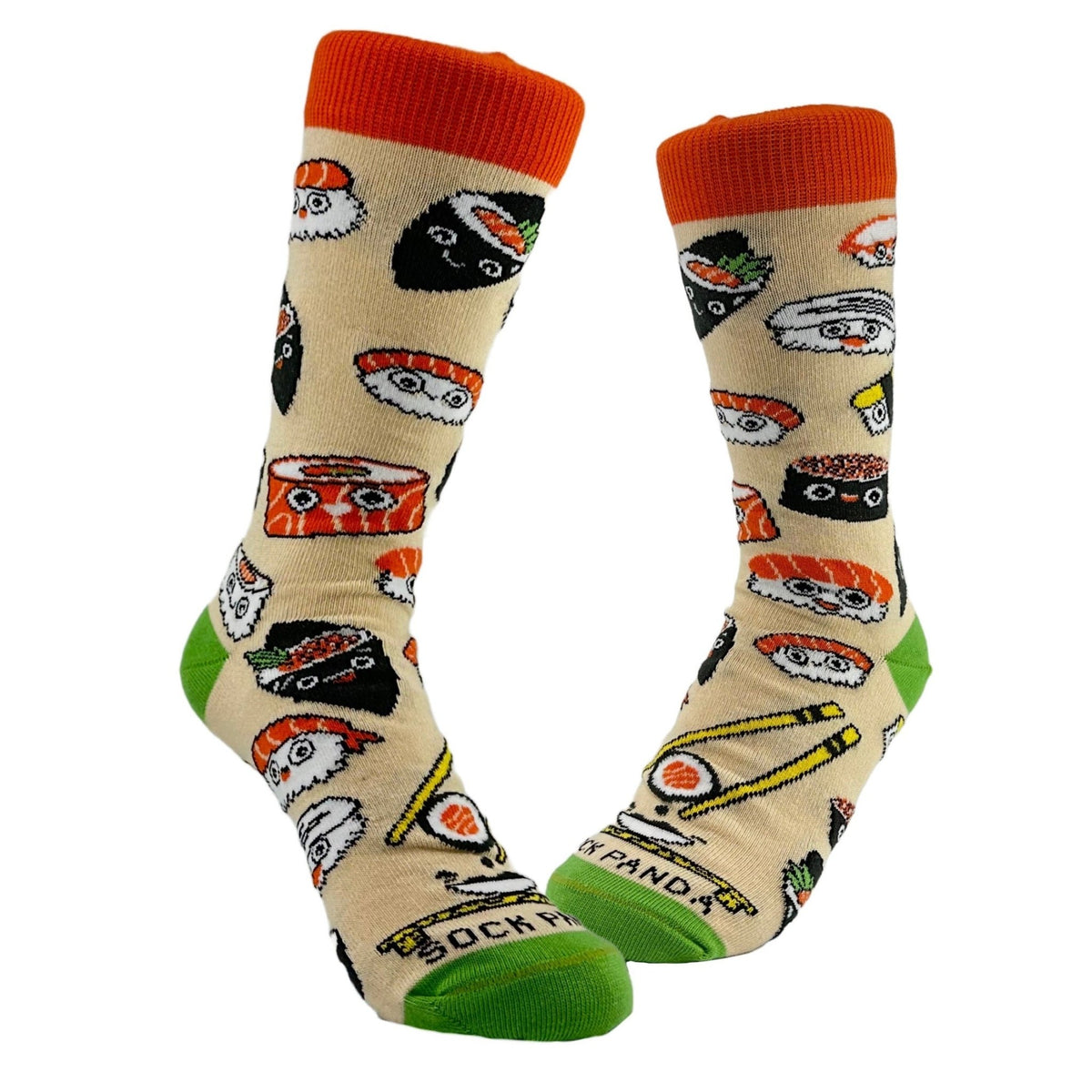 Sushi Socks from the Sock Panda (Adult Small - Shoe Sizes 2-5), SushiTweenSm