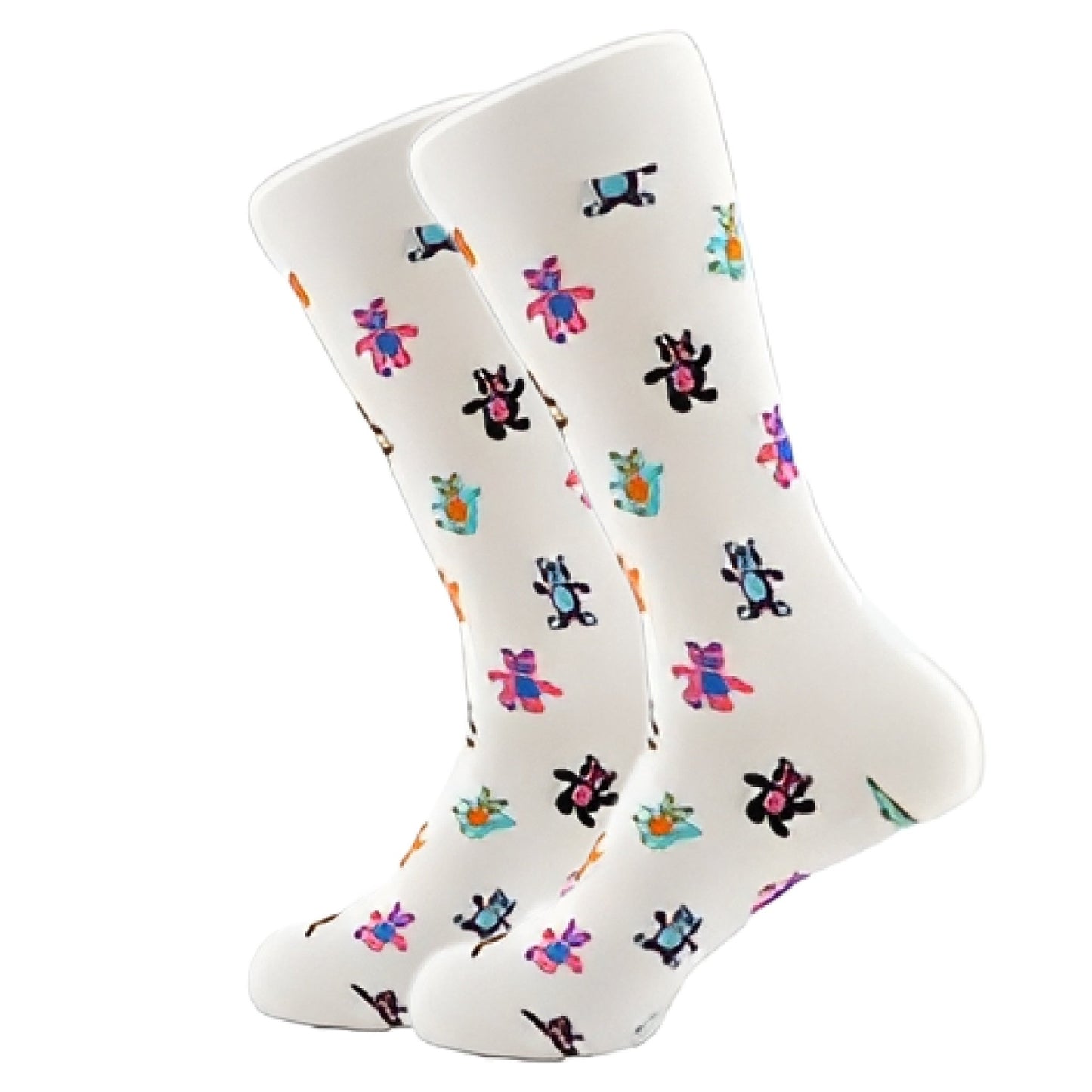 Teddy Bear Socks from the Sock Panda (Adult Large - Men's Shoe Sizes 8 - 12)