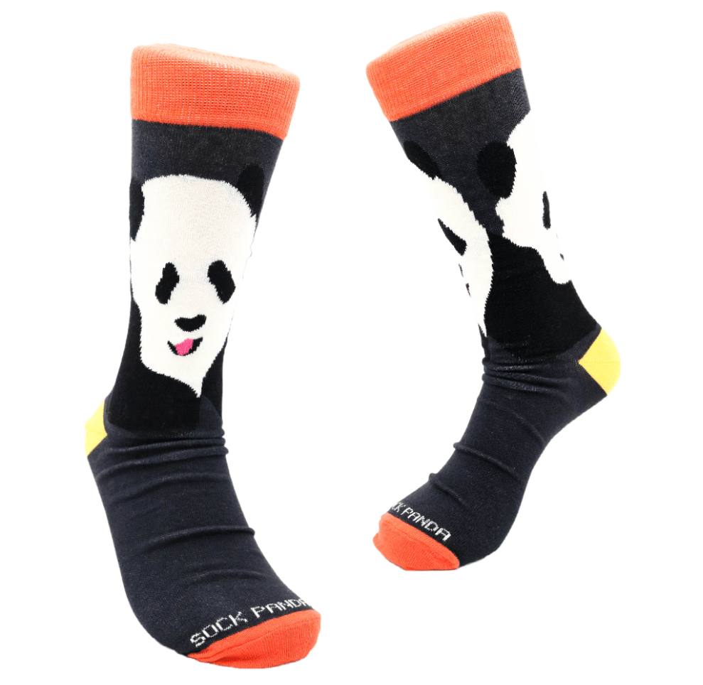 The Great Panda Socks from the Sock Panda, Black Panda