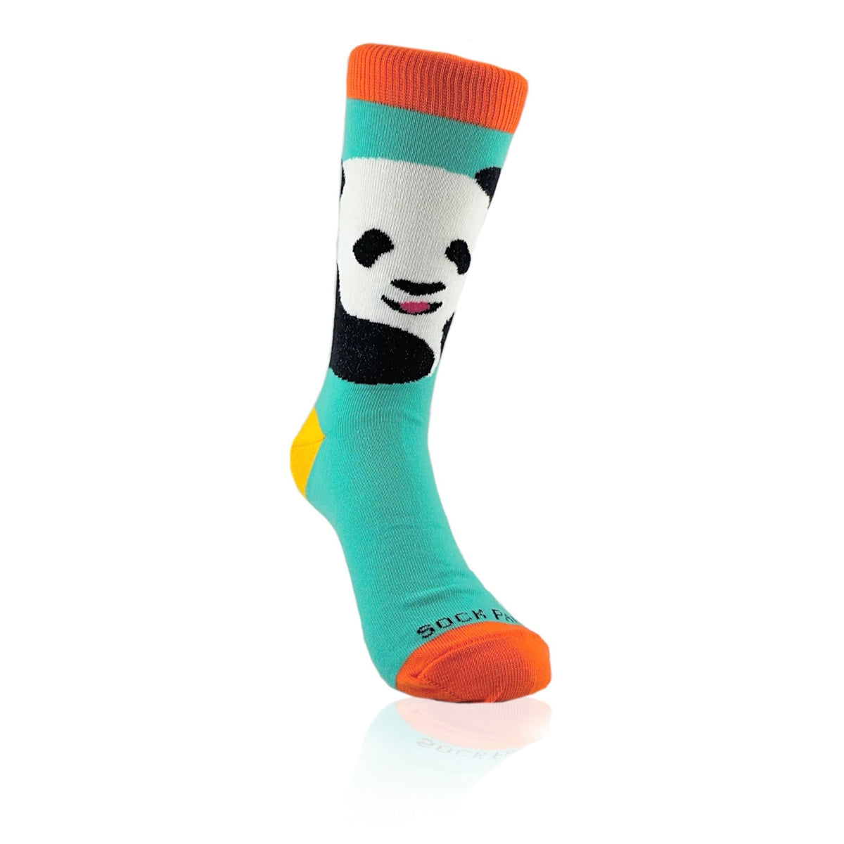 The Great Panda Socks from the Sock Panda (Adult Small) - Teal, Teal Panda-Sm