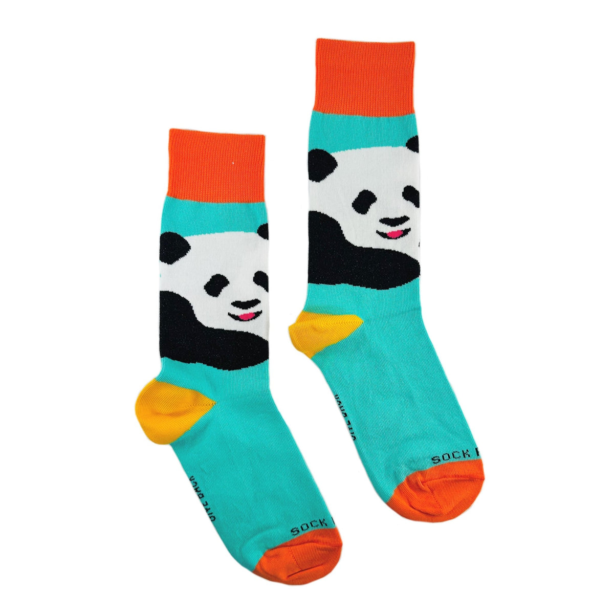 The Great Panda Socks from the Sock Panda (Adult Small) - Teal, Teal Panda-Sm