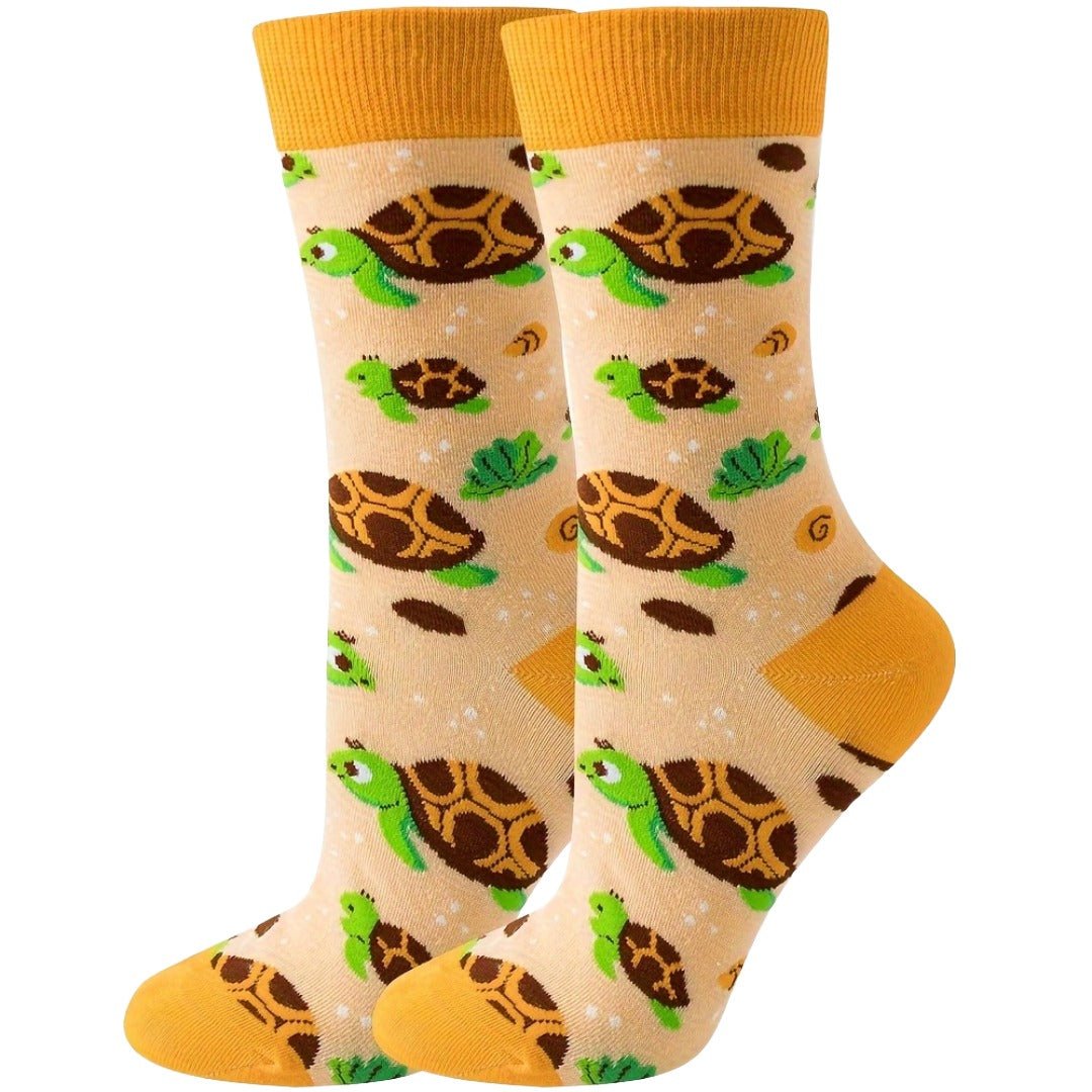 Turtle Pattern Socks from the Sock Panda (Adult Medium), TurtleSwimMd