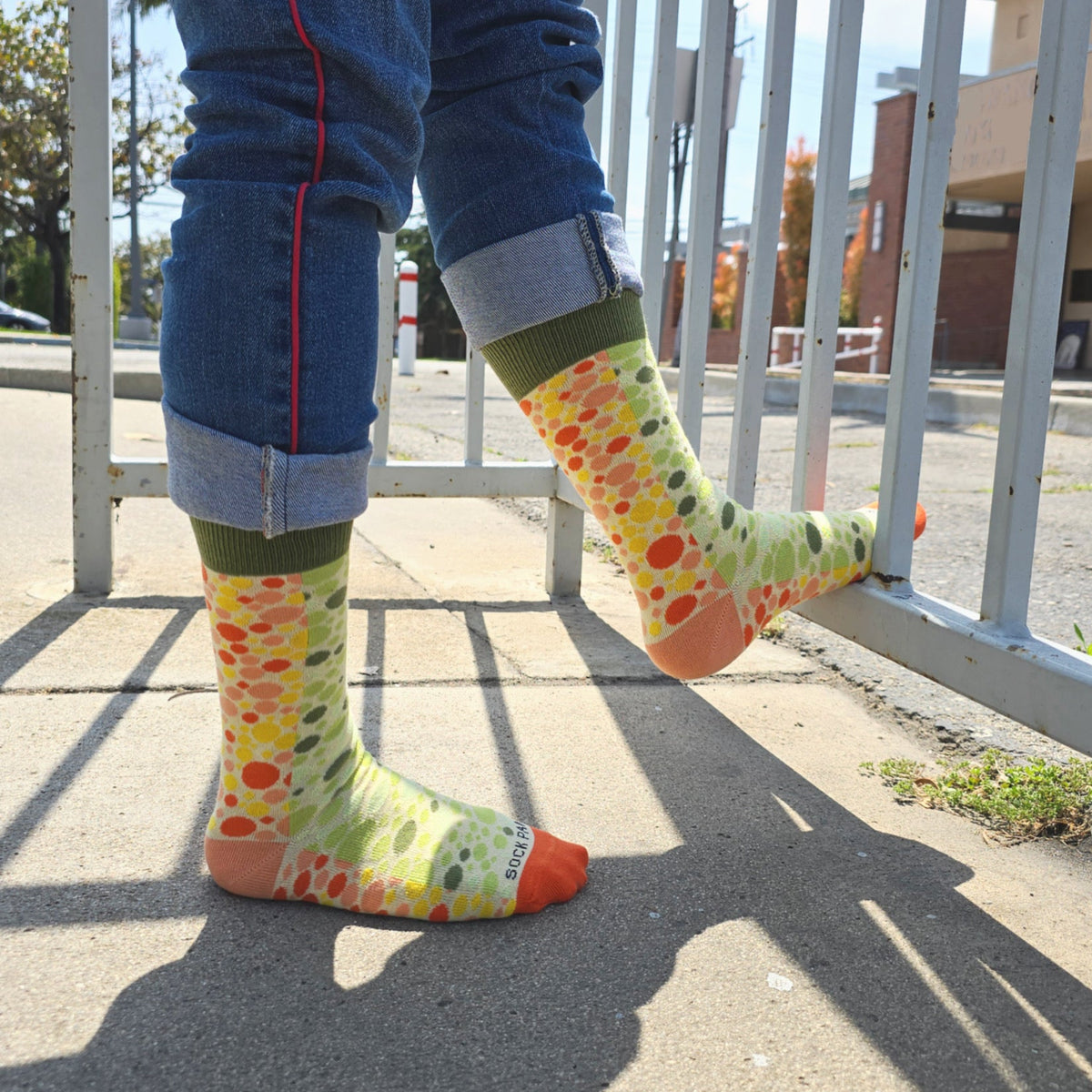 Two Tone Polka Dots Socks from the Sock Panda (Adult Small), 2TonePolkaSm