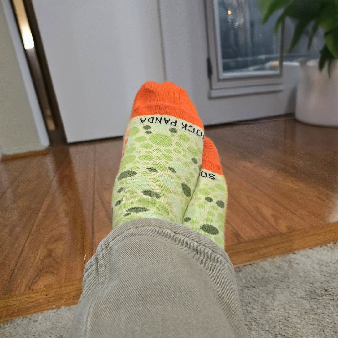 Two Tone Polka Dots Socks from the Sock Panda (Adult Small), 2TonePolkaSm