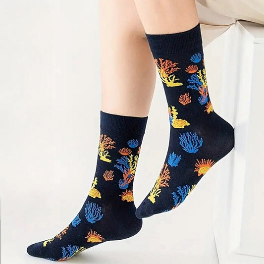 Underwater World Socks from the Sock Panda (Adult Medium) UnderwaterMd