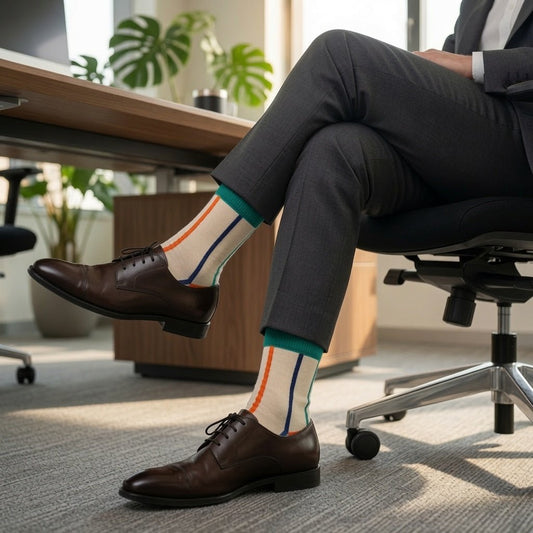Vertical Striped Socks from the Sock Panda (Adult Large) VericalStripeLg