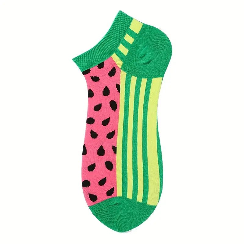 Watermelon Ankle Socks from the Sock Panda, WaterAnkLg